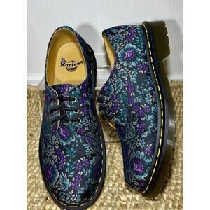 New! Dr. Martens 1461 LA004 Floral Jacquard Oxford Shoes Mens 8 Womens 9 Docs
